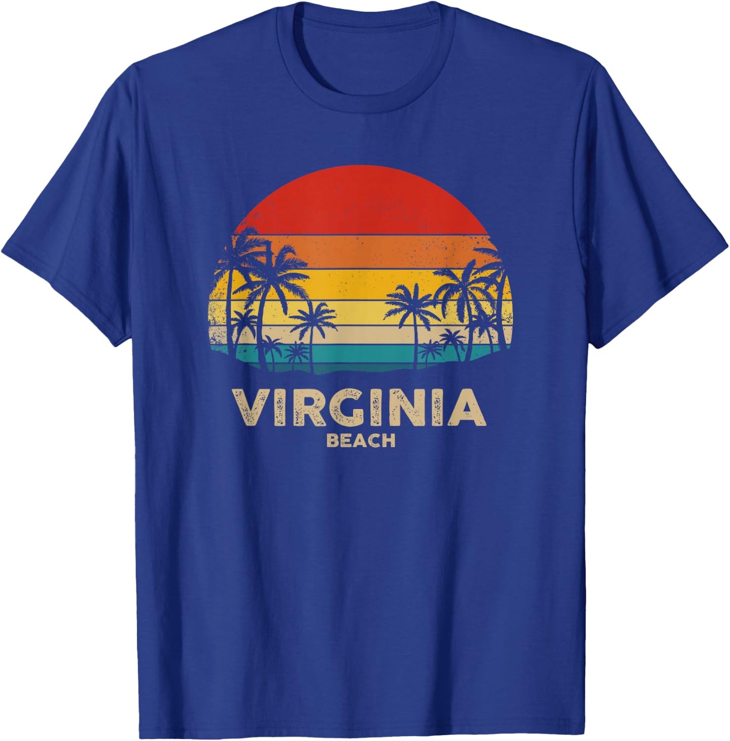 Vintage Virginia - Beach Souvenir T-Shirt - T-Shirt | Royal