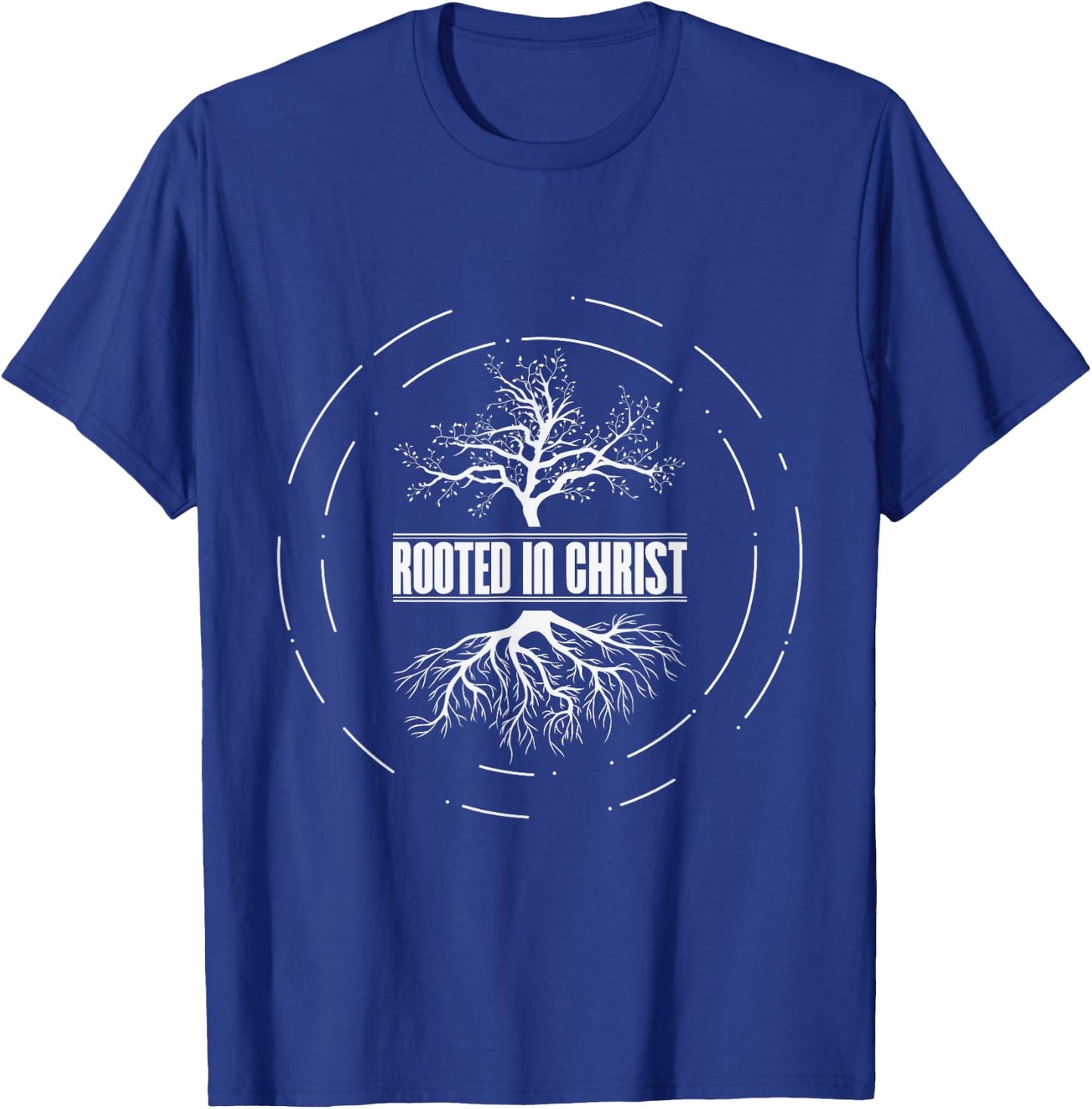 Rooted In Christ - Christian Faith Jesus Love T-Shirt - T-Shirt | Royal