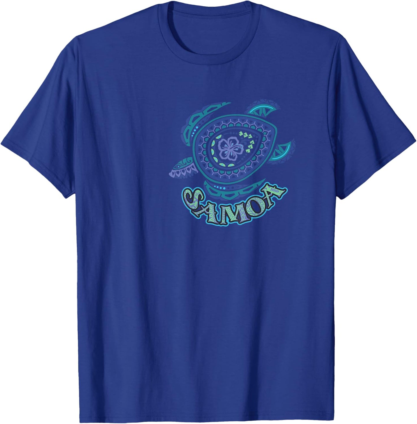 Vintage Samoan Tribal Turtle T-Shirt - T-Shirt | Royal