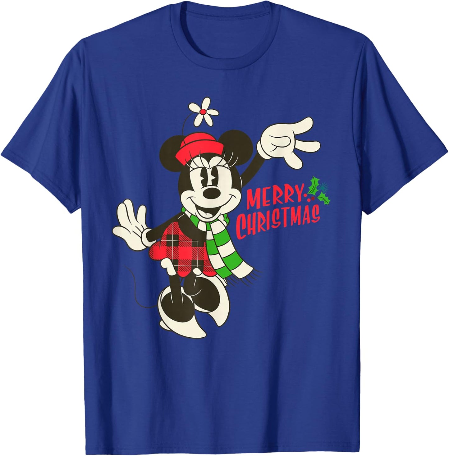Disney Vintage Minnie Mouse Christmas T-Shirt - T-Shirt | Royal