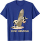 Funny Cow Shirt Cow-abunga surfing cow on beach surfboard Men Women Kids T-Shirt - T-Shirt | Royal