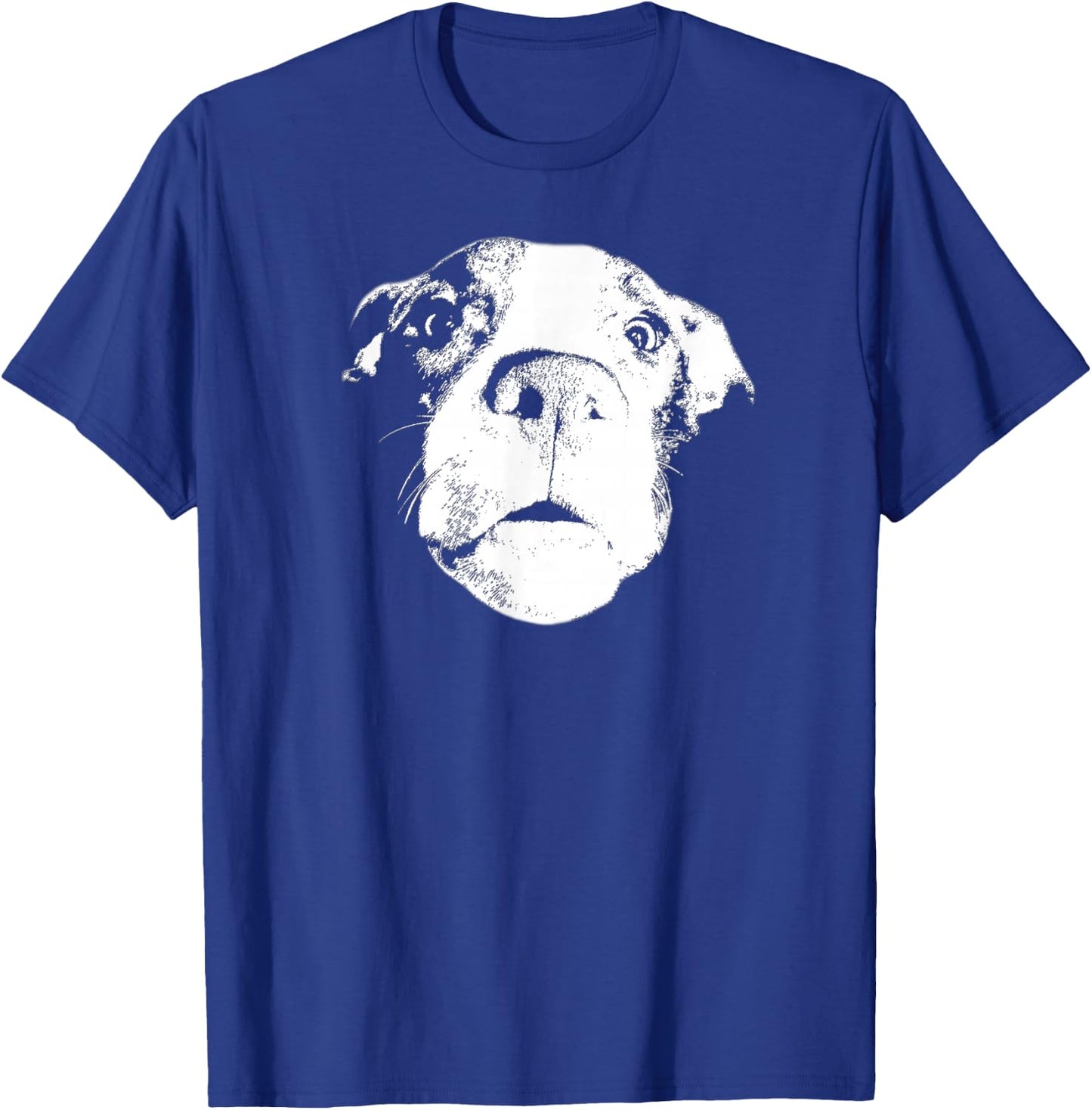Funny Pitbull Bully Amstaff Face Pitbulls Dog Photorealism T-Shirt - T-Shirt | Royal