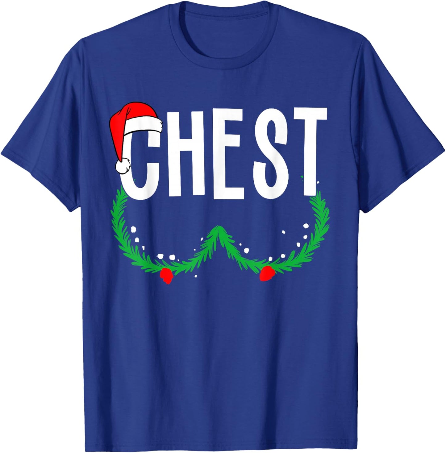 Chest Nuts Matching Chestnuts Funny Christmas Couples Chest T-Shirt - T-Shirt | Royal