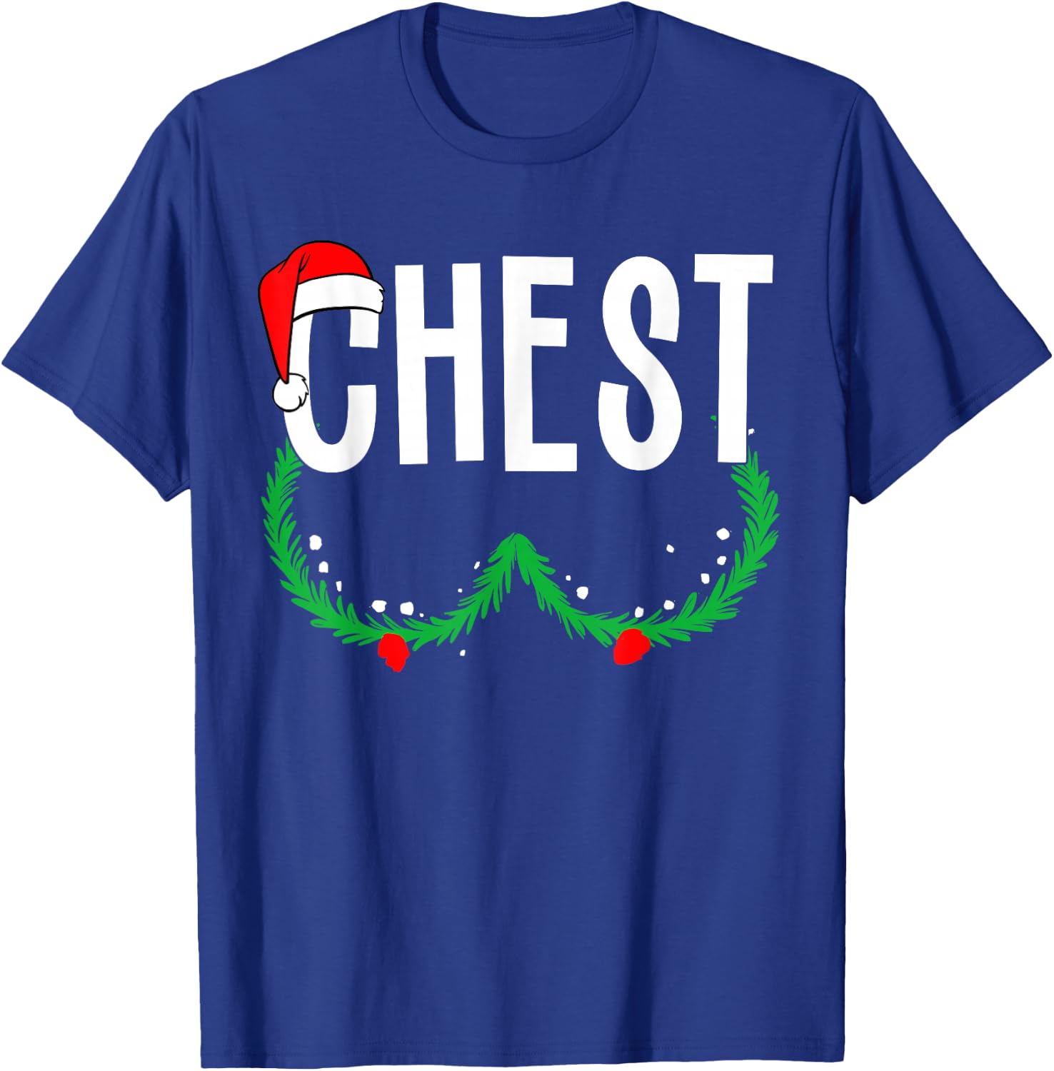 Chest Nuts Matching Chestnuts Funny Christmas Couples Chest T-Shirt - T-Shirt | Royal