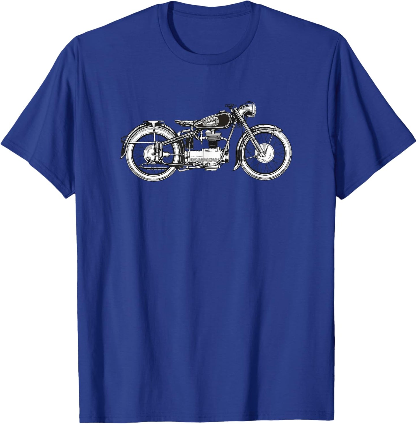 Retro Vintage Motorcycle | I love my Motorcycle T-Shirt - T-Shirt | Royal