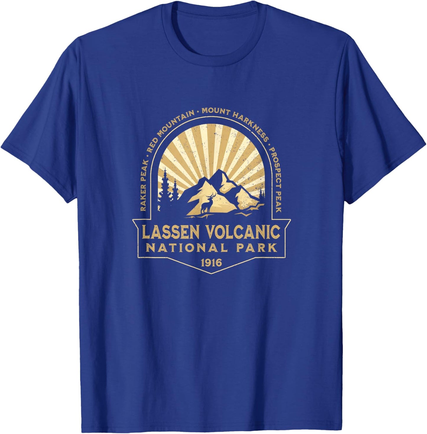 Lassen Volcanic National Park California Retro Souvenir T-Shirt - T-Shirt | Royal
