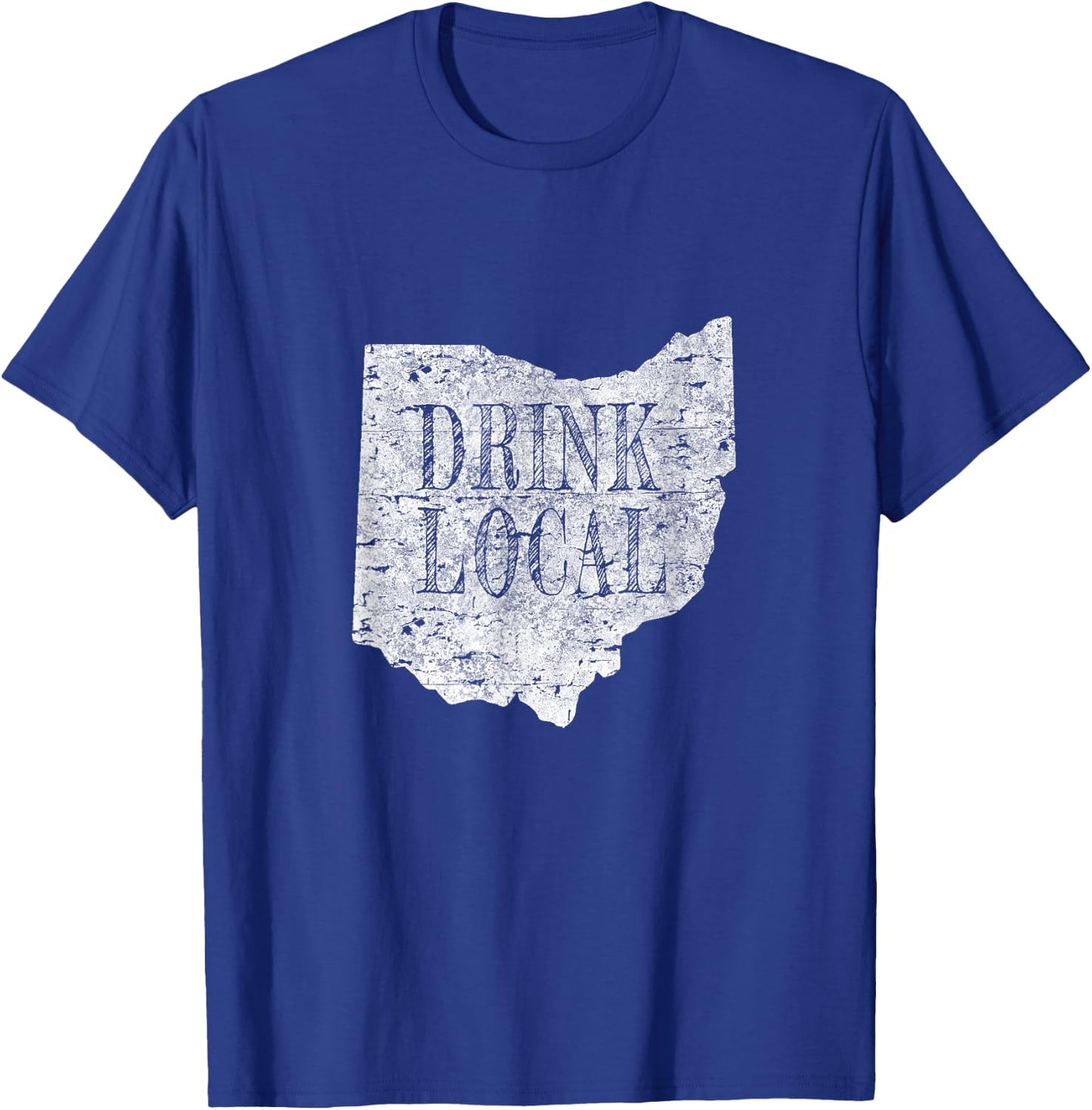 Vintage Drink local craft beer Ohio T-Shirt - T-Shirt | Royal