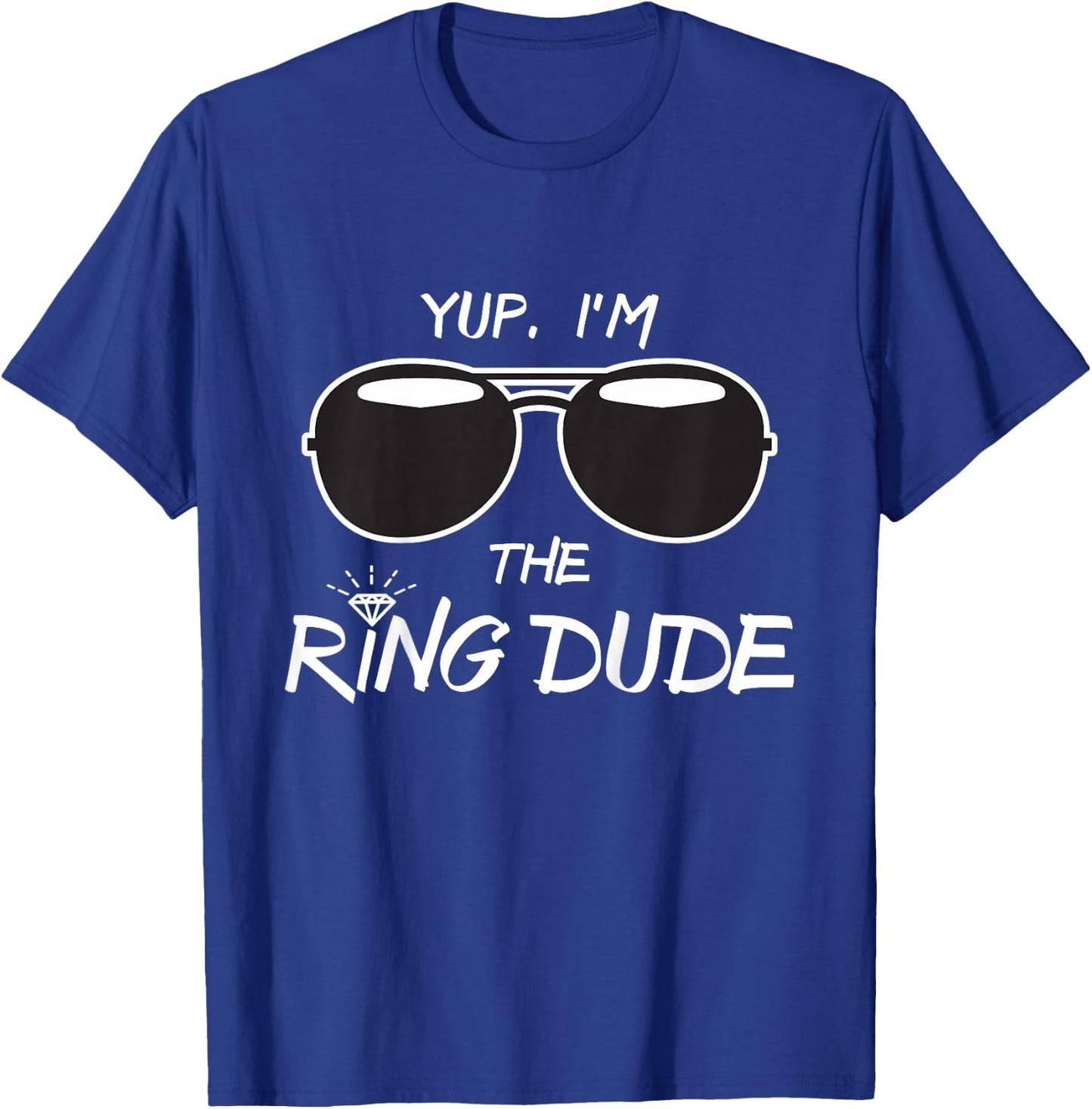 Yup I'm The Ring Dude - Funny Kids Ring Bearer T-Shirt - T-Shirt | Royal