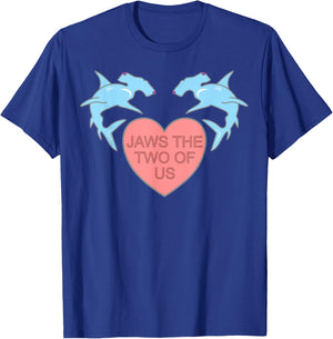 Jaws the Two of Us Valentines Day Shark Gift T-Shirt - T-Shirt | Royal