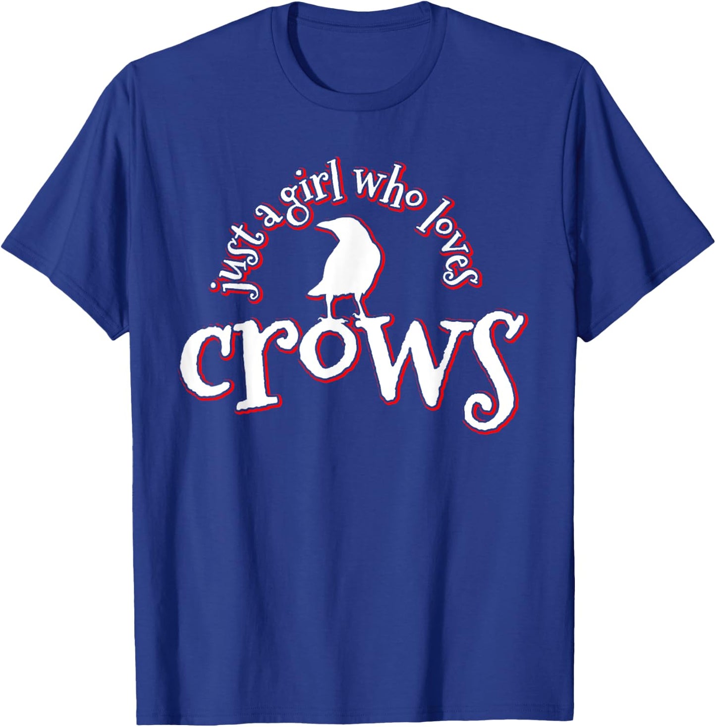Crow Bird Animal Raven Gift T-Shirt - T-Shirt | Royal