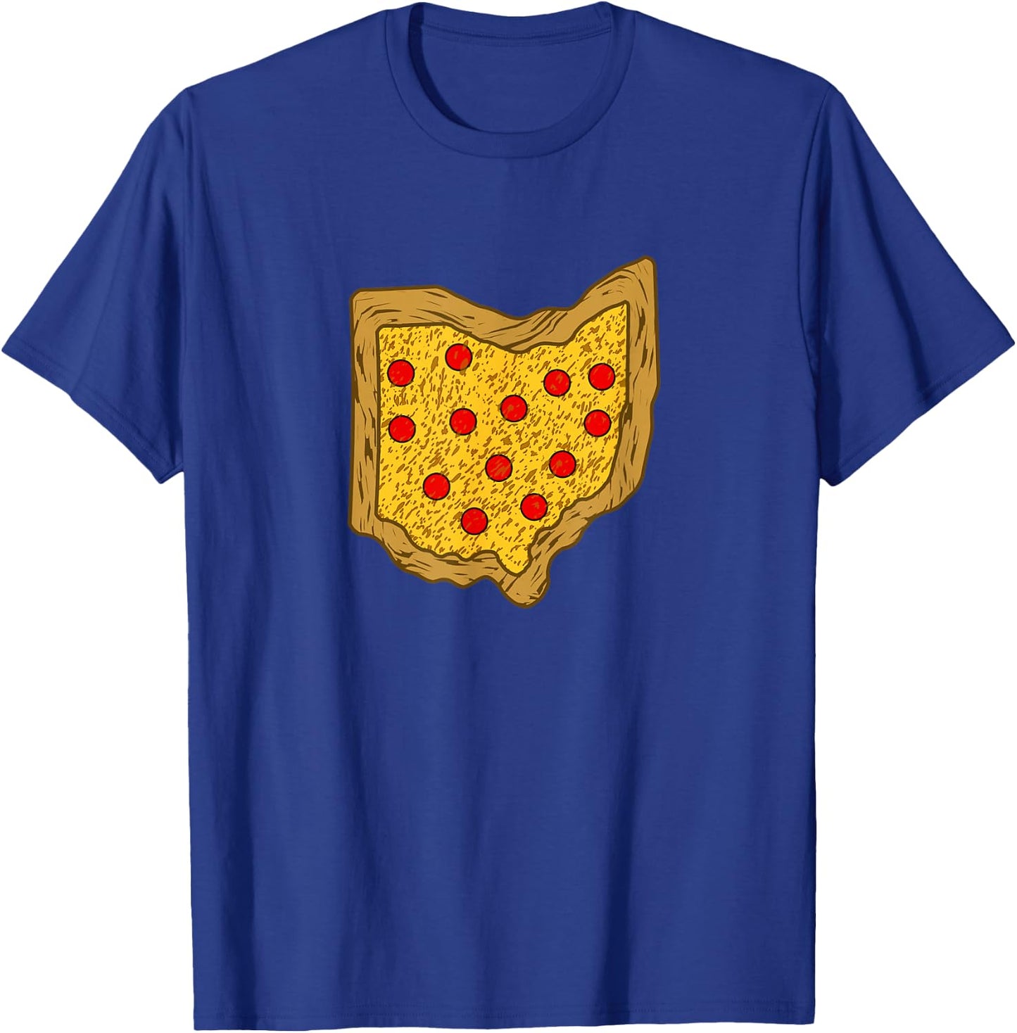 Ohio Pizza Map Shirt T-Shirt - T-Shirt | Royal