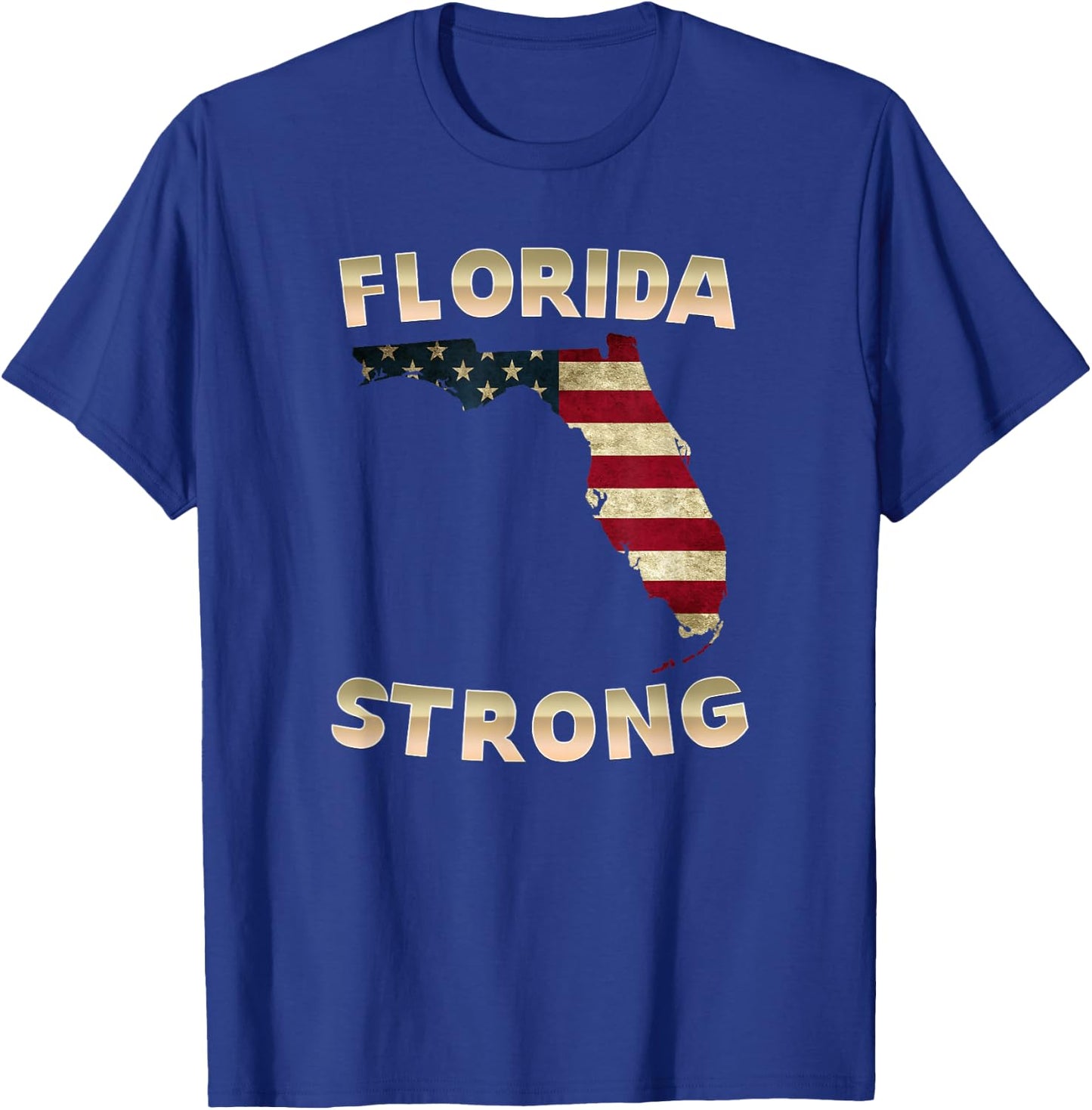 Florida Strong American Flag Cool FL Flags Women T-Shirt - T-Shirt | Royal