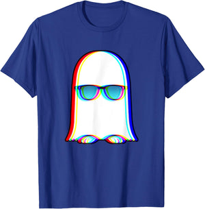 Ghost Trippy Vaporwave Halloween Techno Rave EDM Men T-Shirt - T-Shirt | Royal