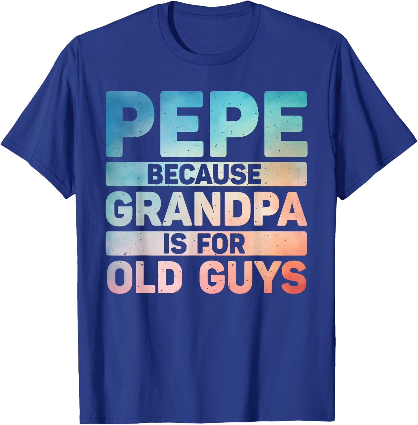 Pepe Design For Grandpa From Grandkids Father's Day Pepe T-Shirt - T-Shirt | Royal