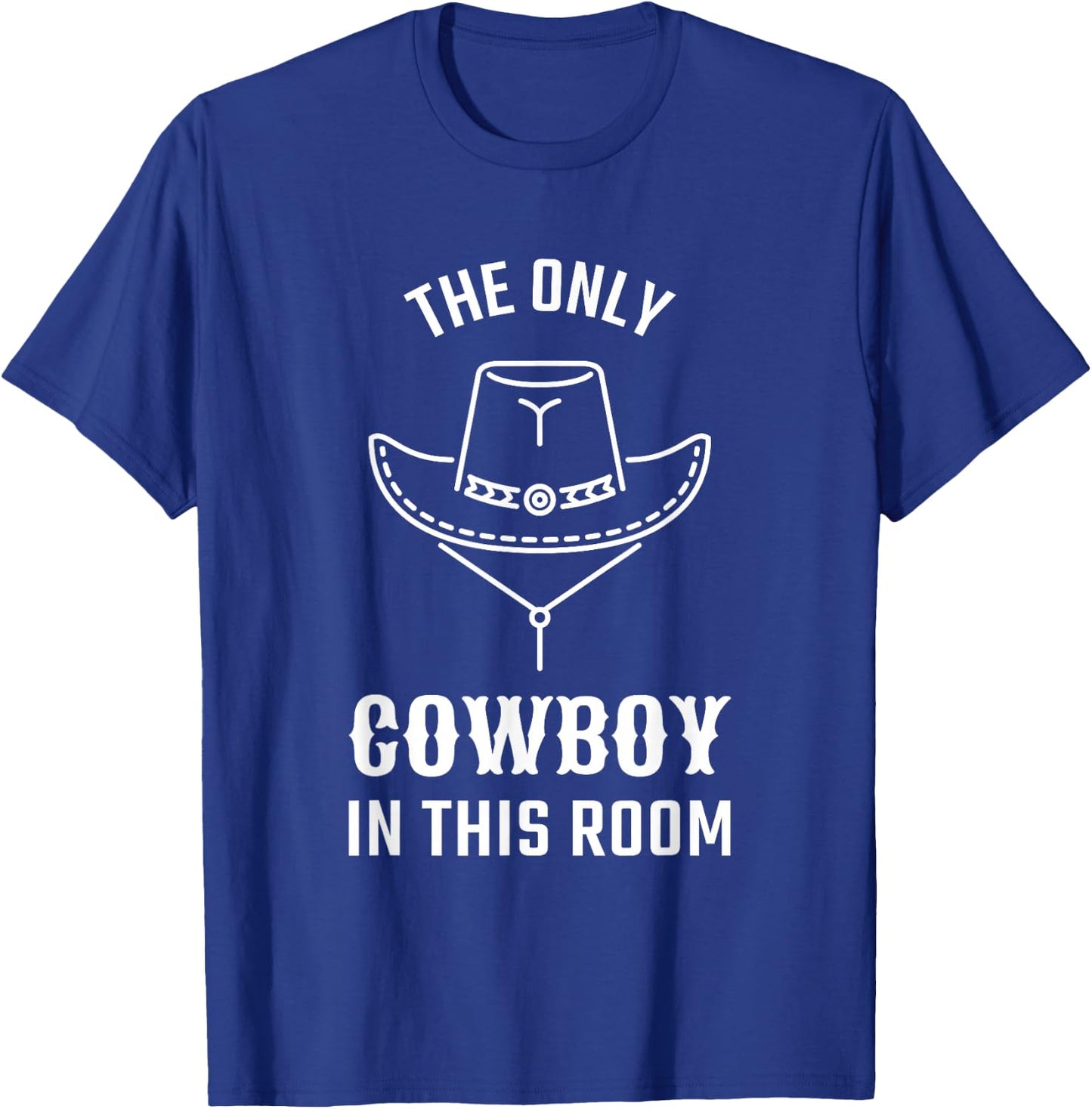 Cool Western Graphic For Boys and Men With Hat Cowboys T-Shirt - T-Shirt | Royal
