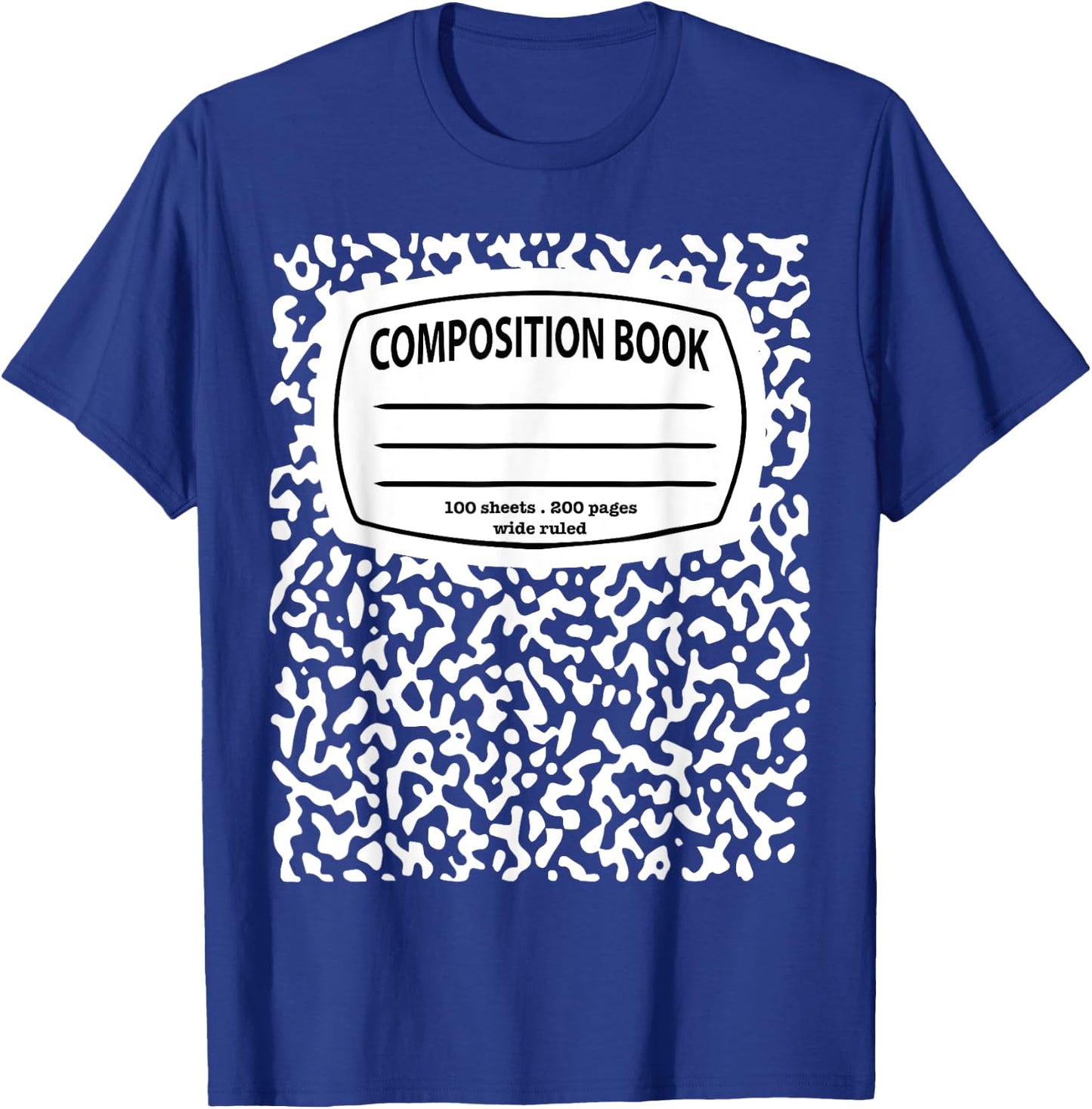 Composition Notebook Matching Teacher Group Halloween Outfit T-Shirt - T-Shirt | Royal