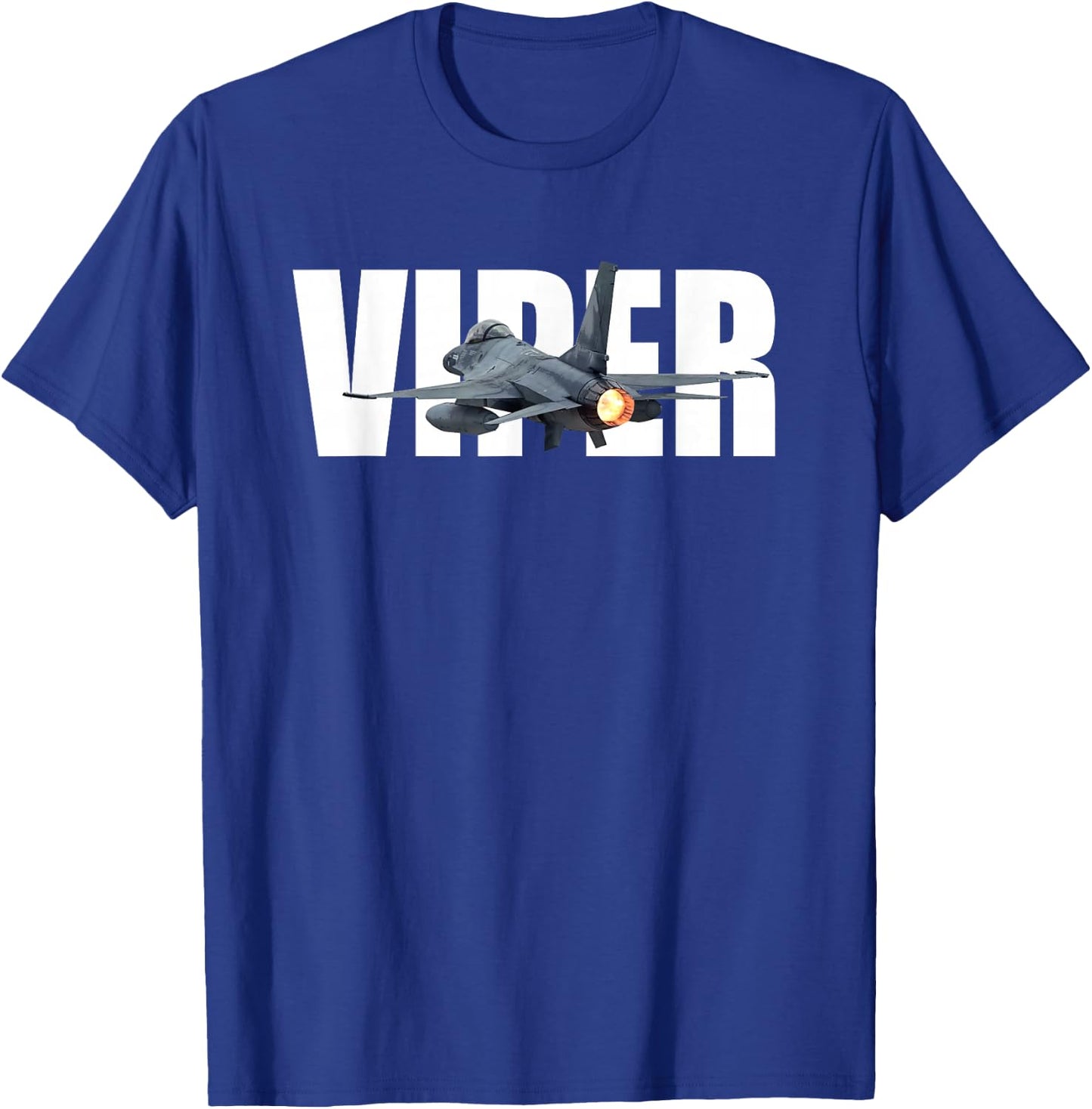 F-16 F16 Fighting Falcon Jet Fighter Plane Viper T-Shirt - T-Shirt | Royal