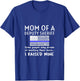 Proud Mom of A Deputy Sheriff Mother US Thin Blue Line Flag T-Shirt - T-Shirt | Royal