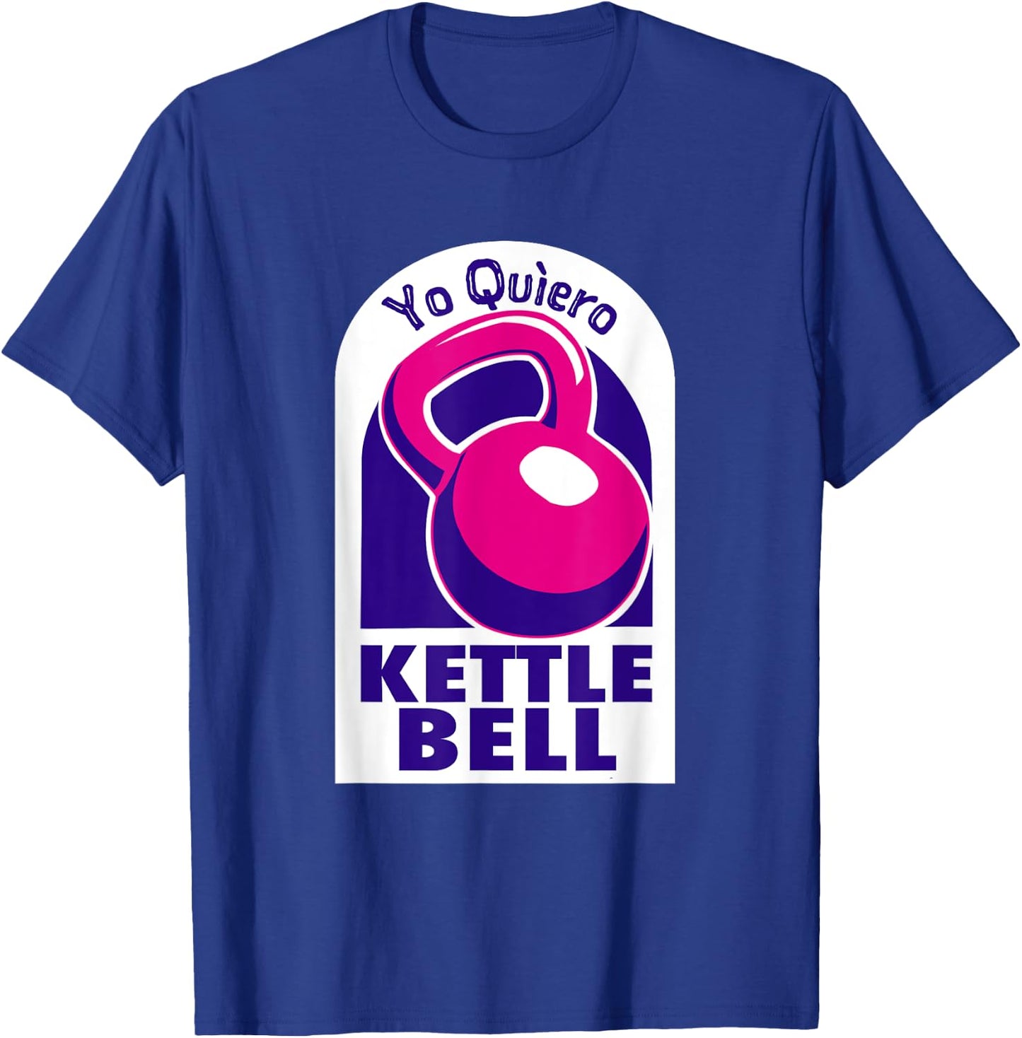 Kettlebell Workout Shirts and Tacos Kettlebell Yo Quiero Funny Black Small Classic Fit Short Sleeve T-Shirt - T-Shirt | Royal