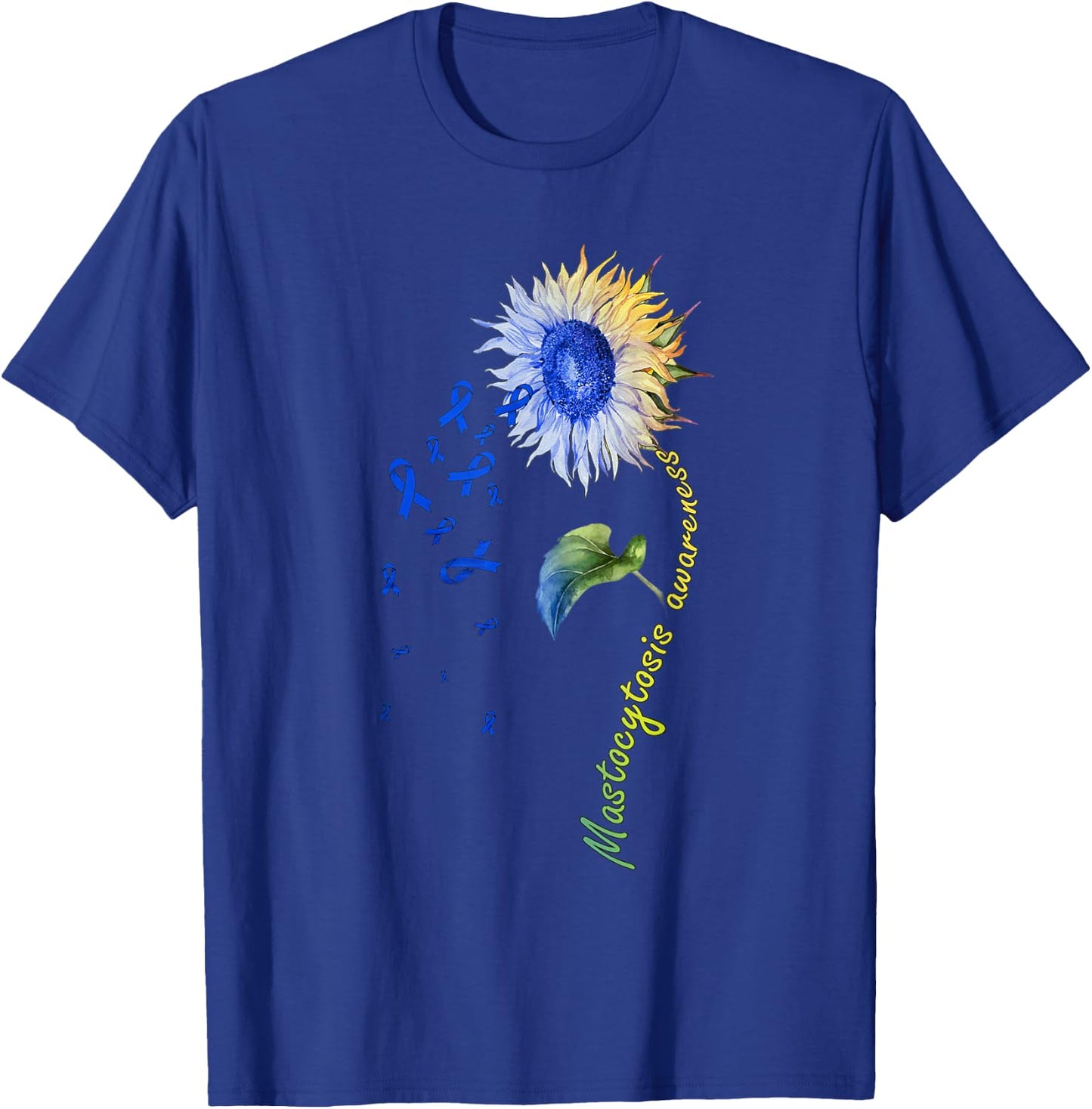Mastocytosis Awareness Sunflower T-Shirt - T-Shirt | Royal