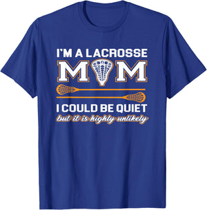 Lacrosse Mom Shirt | Lacrosse Gifts T-Shirt - T-Shirt | Royal