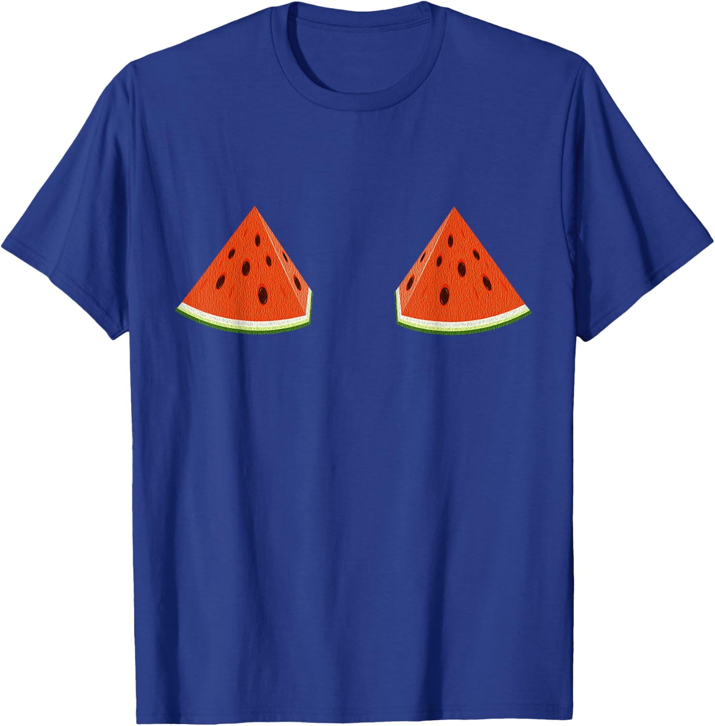 Funny Watermelon Boobs Women Girls Gift Summer T-Shirt - T-Shirt | Royal