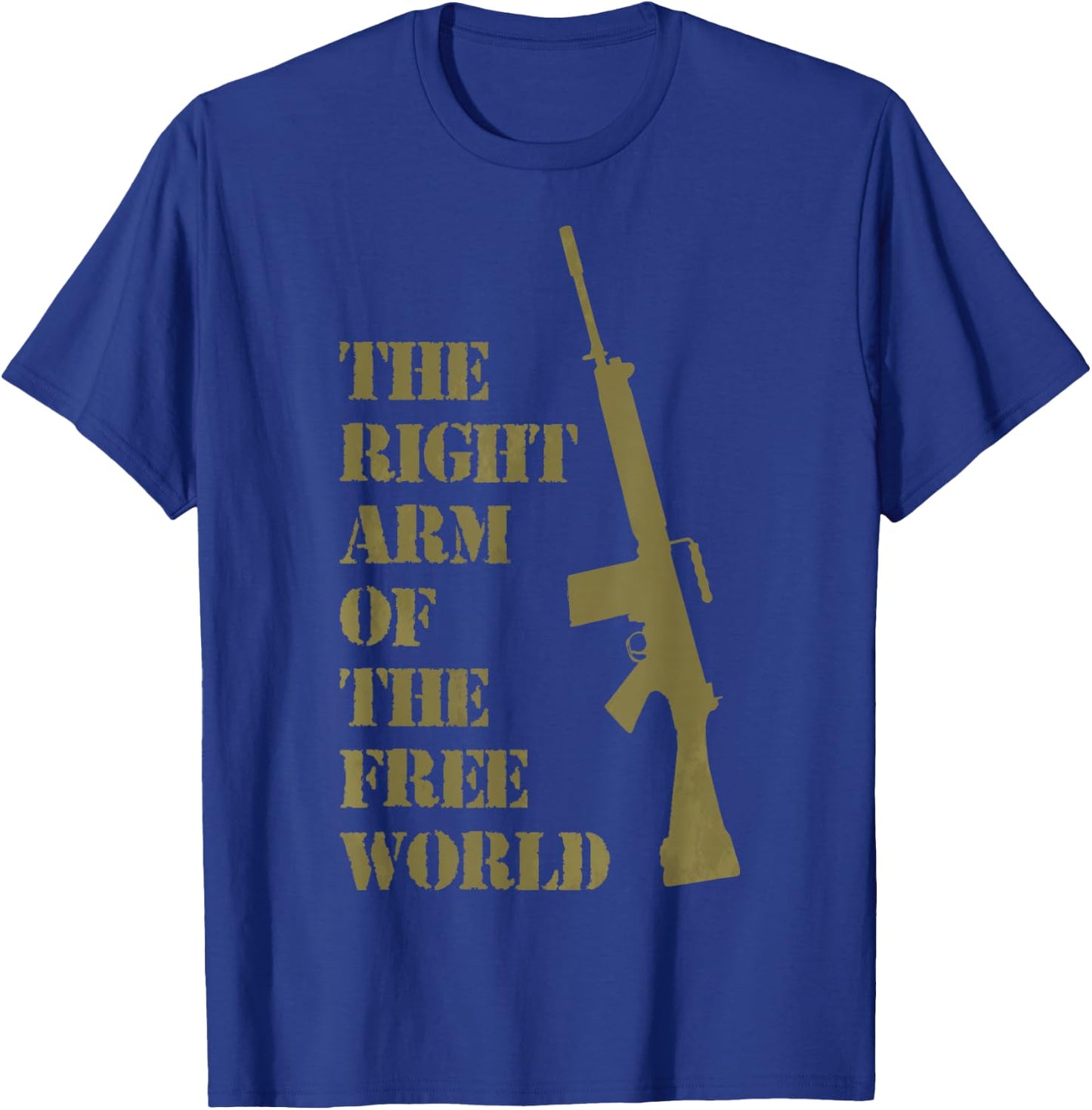 FN FAL fan t shirt 7.62 mm The right arm of the free world T-Shirt - T-Shirt | Royal