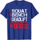 1000 Pound Club Member Powerlifting T-Shirt - T-Shirt | Royal