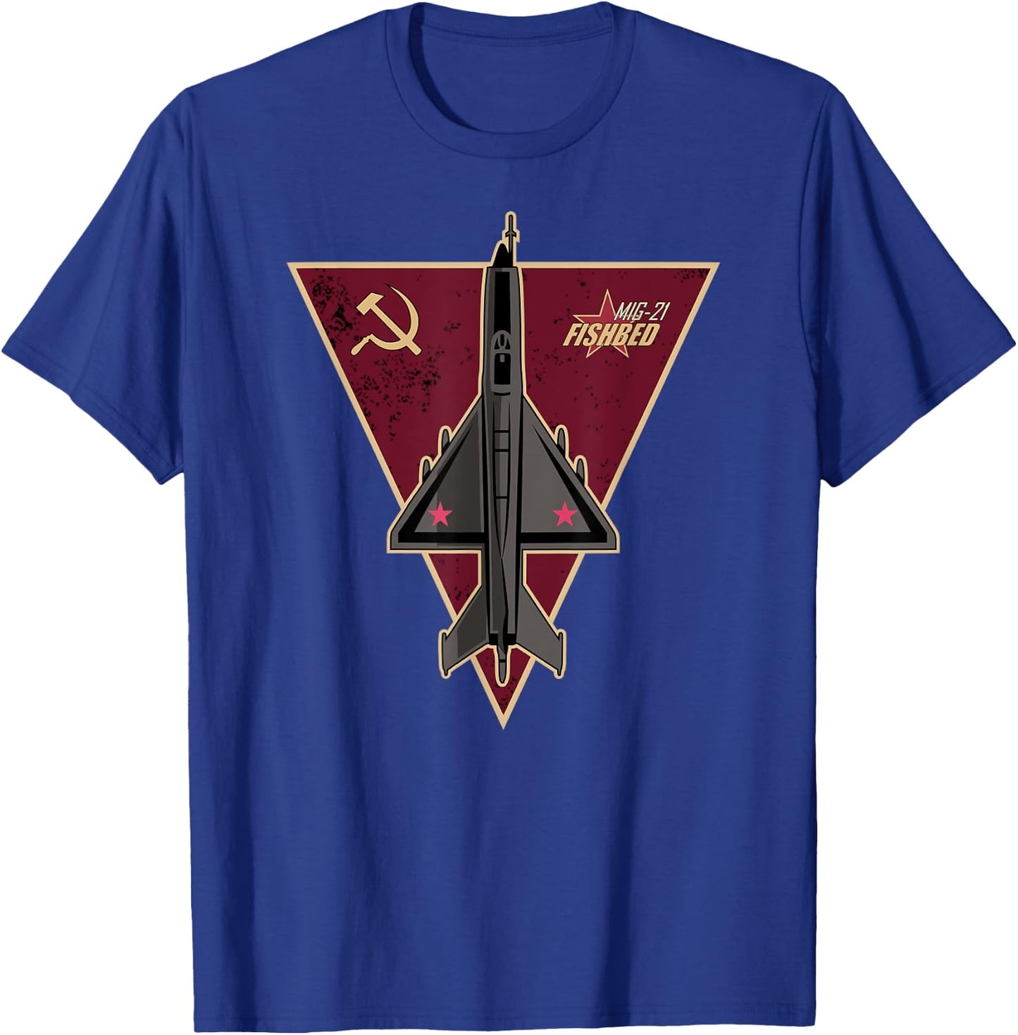 Mig-21 Fishbed T-Shirt - T-Shirt | Royal
