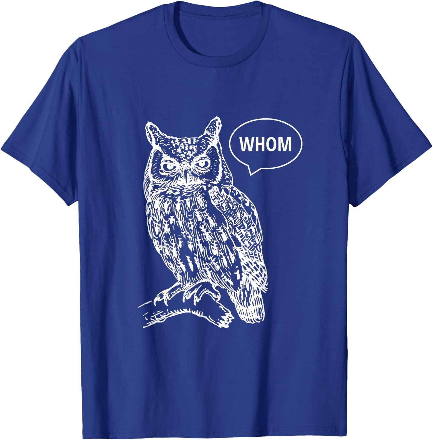 Owl Whom T-Shirt - T-Shirt | Royal