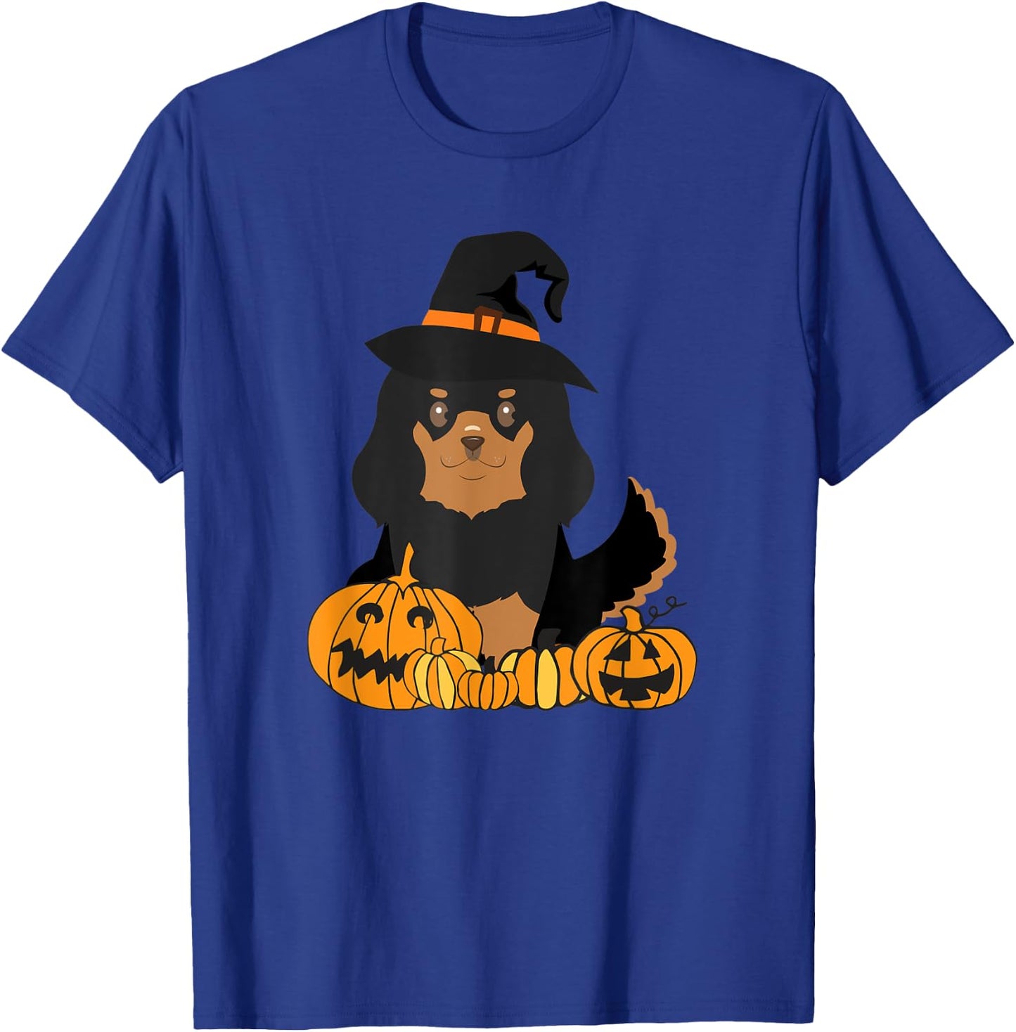 Black Tan Cavalier King Charles Spaniel Dog Halloween T-Shirt - T-Shirt | Royal