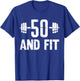 Fitness 50s Birthday 50 Years Old 50s Birthday, Vintage Fit T-Shirt - T-Shirt | Royal