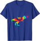 T-Rex Tie Dye Dinosaur Animals Prehistoric Tie Dyed T Shirt T-Shirt - T-Shirt | Royal
