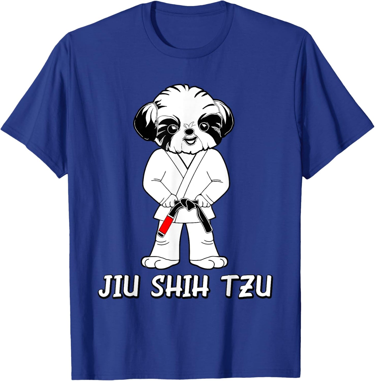 Jiu Jitsu BJJ Shih Tzu Martial Arts Practitioner T-Shirt - T-Shirt | Royal