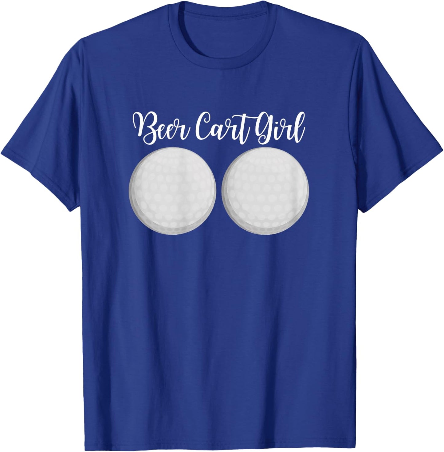 Beer Cart Girl Drink Cart Server Beverage Cart Funny T-Shirt - T-Shirt | Royal