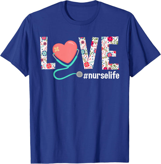 Nurse Life Nursing Clinical RN LPN T Shirt T-Shirt - T-Shirt | Royal