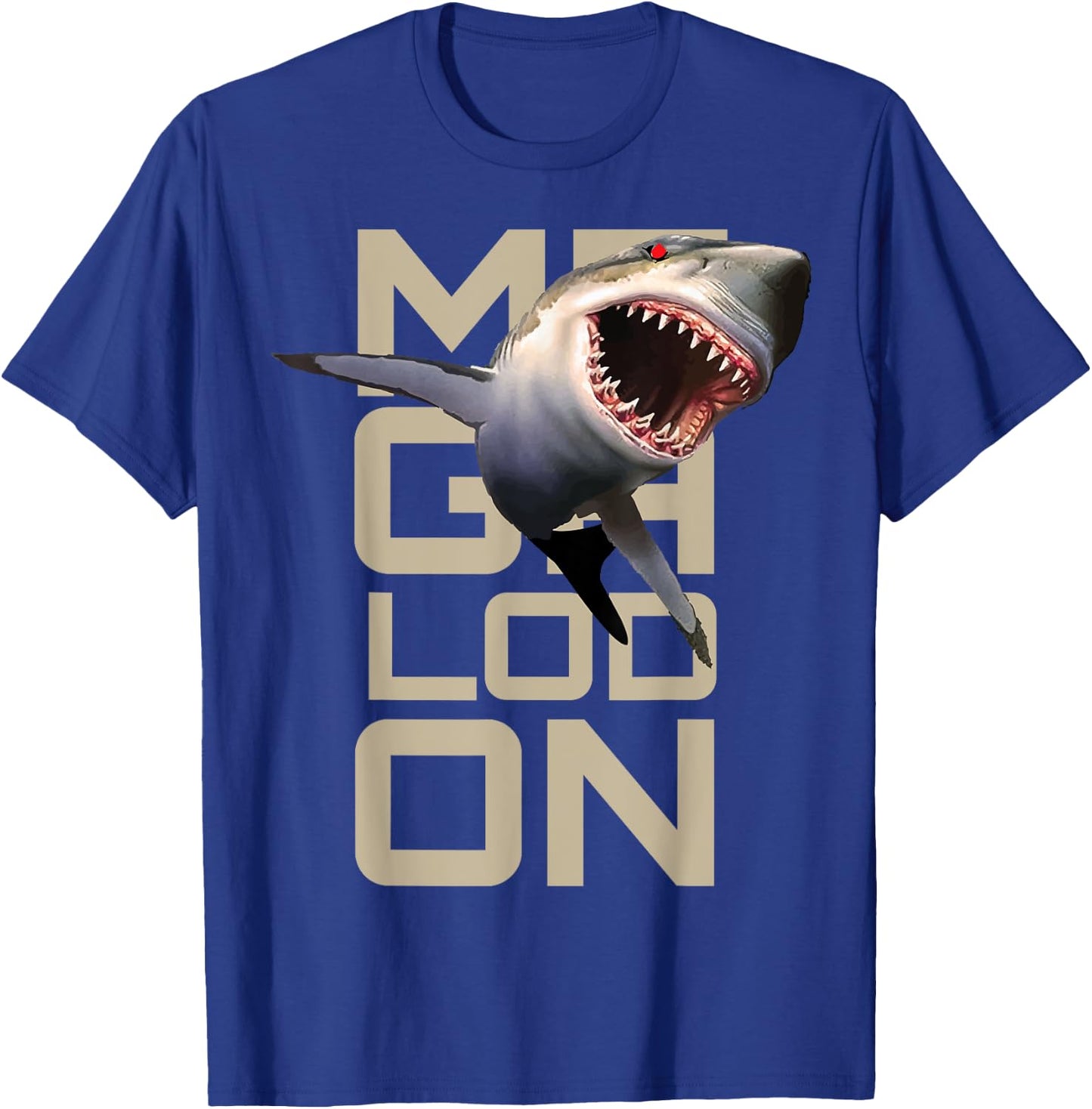 Megalodon Megladon Shark Extinct Biggest Shark Ever T-Shirt - T-Shirt | Royal