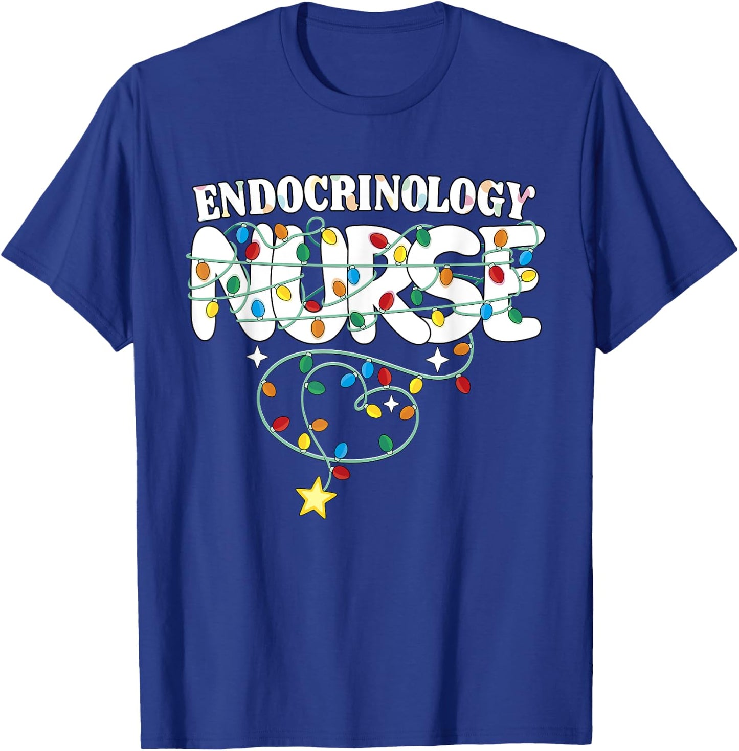 Endocrinology Nurse Christmas Endocrine Nursing NP RN Squad T-Shirt - T-Shirt | Royal