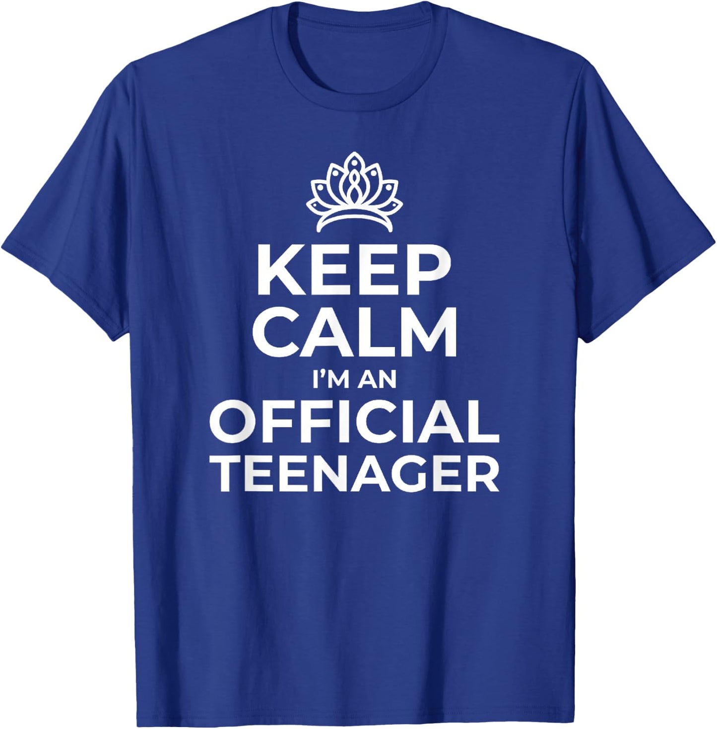 Keep Calm Birthday Official Teenager 13th Funny Girl Small T-Shirt - T-Shirt | Royal