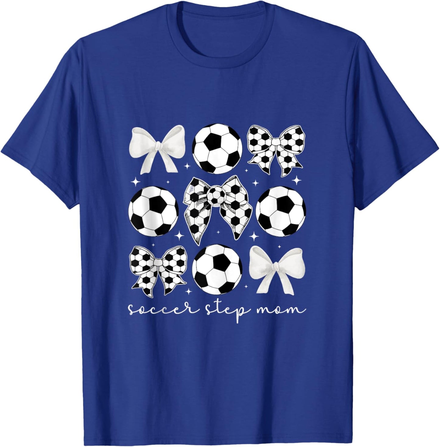 Soccer Step-Mom Of A Soccer Player Stepmother Coquette T-Shirt - T-Shirt | Royal