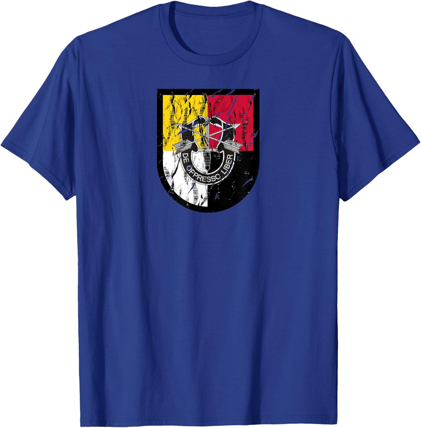 US Special Forces Shirt - 3rd Group (SFG) - Distressed T-Shirt - T-Shirt | Royal