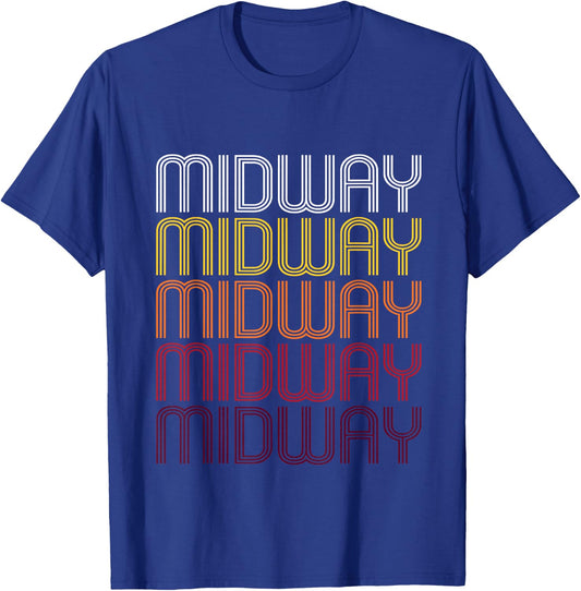 Midway, UT | Vintage Style Utah T-Shirt - T-Shirt | Royal