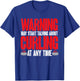 Curling Stone Winter Sports Warning Curling Curler T-Shirt - T-Shirt | Royal