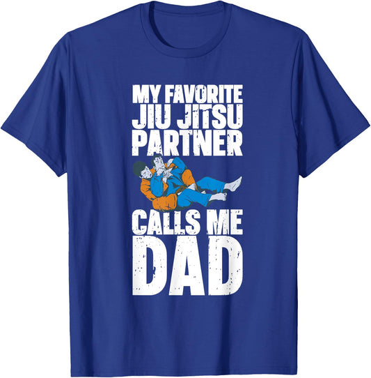 Brazilian Jiu Jitsu Dad BJJ Mixed Martial Jiu Jitsu Gi Jiu T-Shirt - T-Shirt | Royal