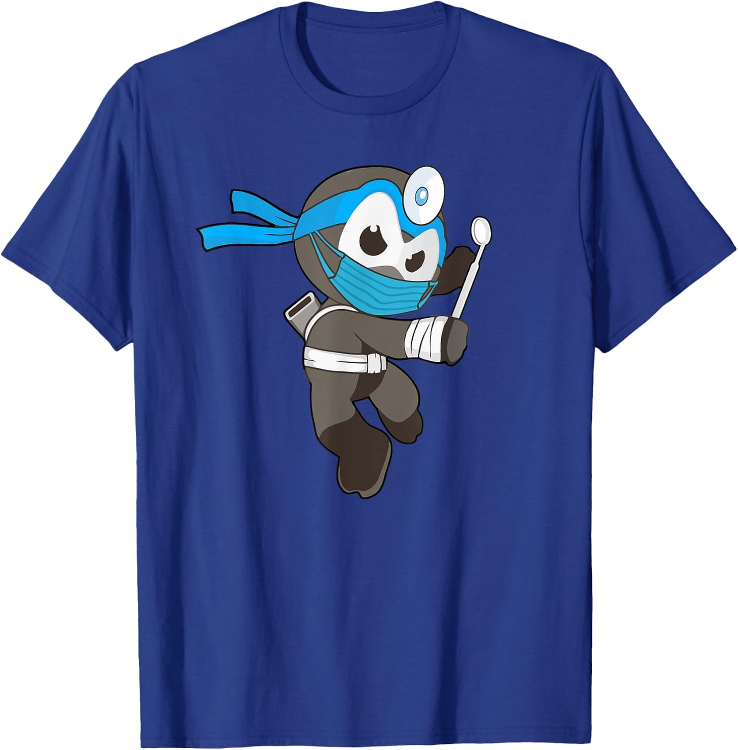 Ninja Dentist Martial Arts Orthodontist T-Shirt - T-Shirt | Royal