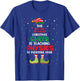 Physics Teacher Christmas - Elf Christmas Cheer T-Shirt - T-Shirt | Royal
