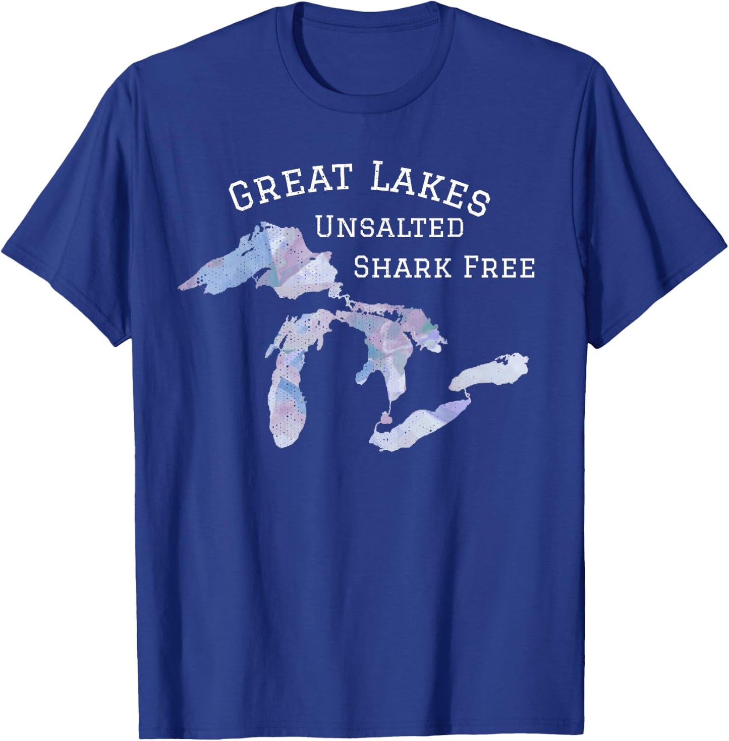 Salt-Free Shark Free Great Lakes T-Shirt - T-Shirt | Royal