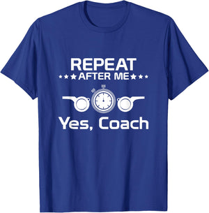 Track and Field Shirt for School Sport Coaches - Runner Gift T-Shirt - T-Shirt | Royal