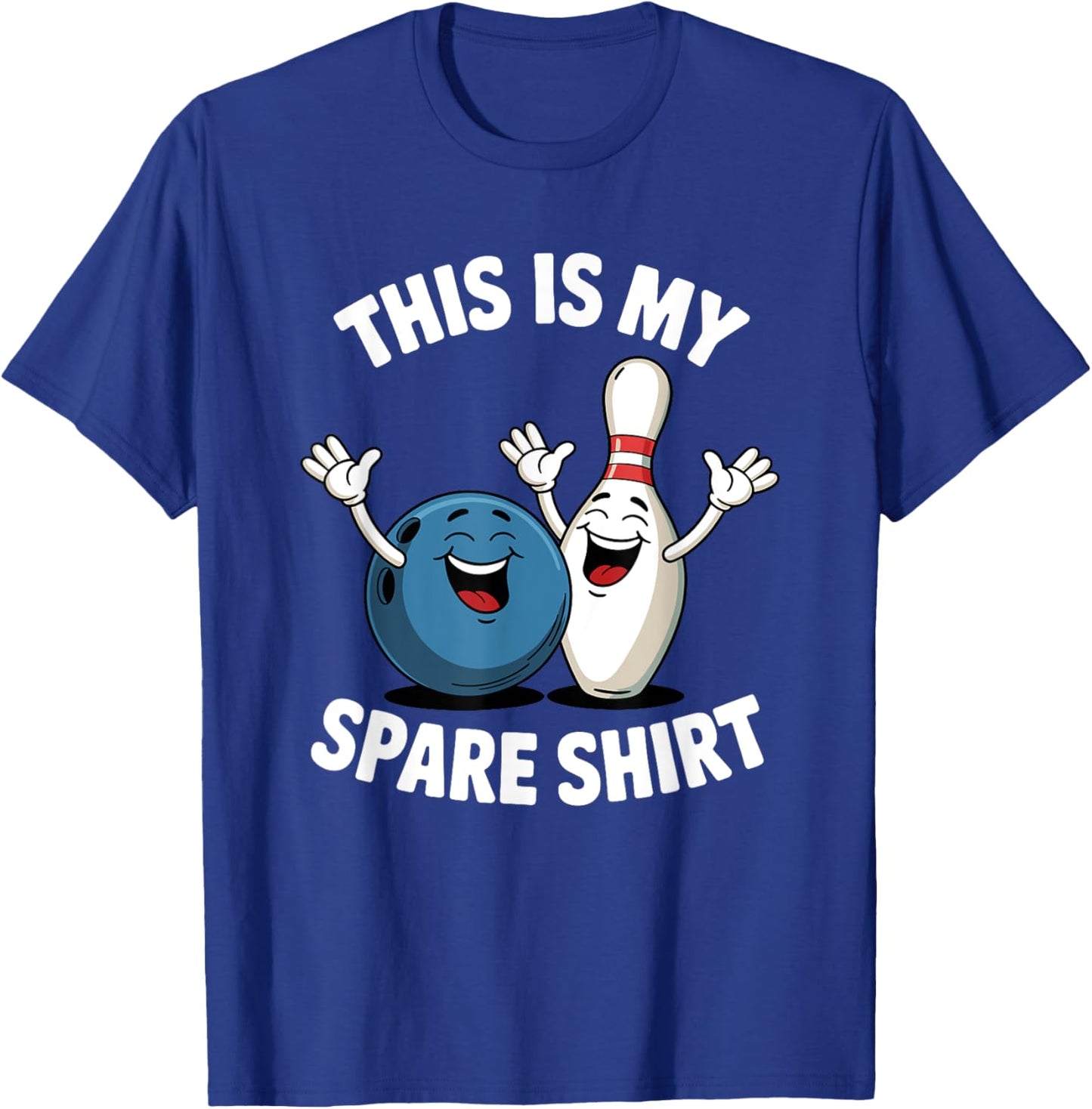 This Is My Spare Shirt Funny Bowling T-Shirt - T-Shirt | Royal