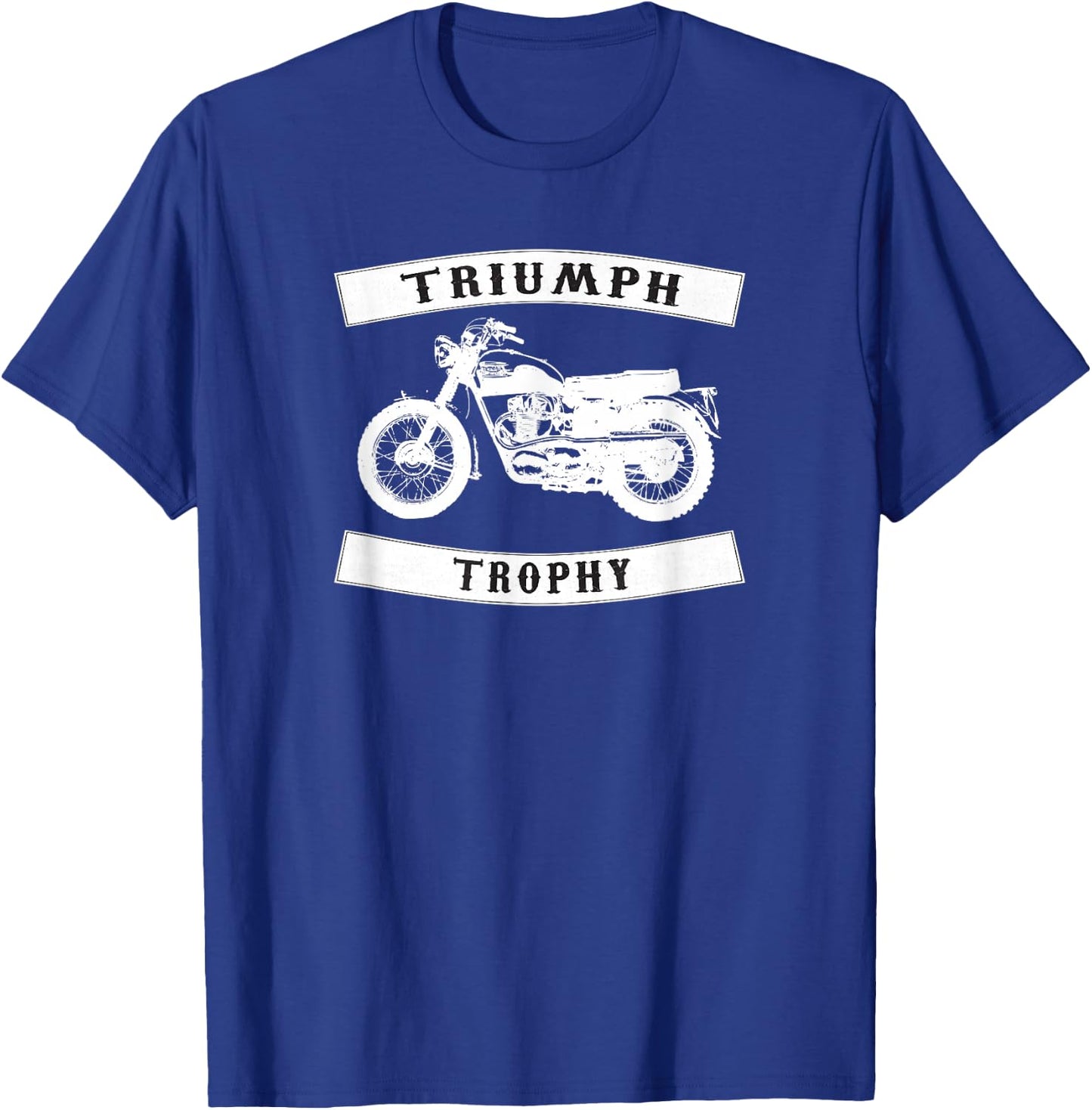 Triumph TR6 Trophy- Classic Motor Cycle T-Shirt - T-Shirt | Royal